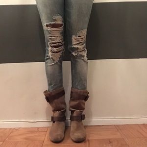 Women's Suede  Marc Fisher Boots Size 9